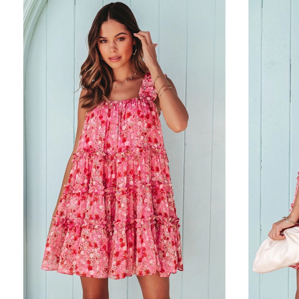 NWT Endless Rose sleeveless chiffon mini dress. Size small